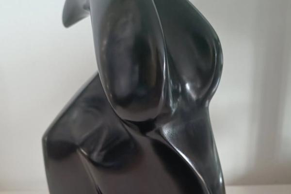 "Bouc" bronze patine noire