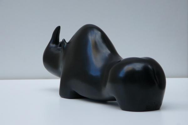 "'Rhino" bronze patine noire
