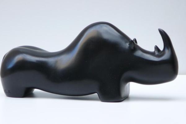 Rhino bronze patine noire